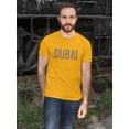 thumbnail image 2 of Dubai Bronze Desert Banner  T-Shirt Men -Image by Shutterstock, Male XX-Large, 2 of 4