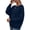 Dark Blue, variant on Anygrew Long Sleeve Shirts for Women Lightweight Pullover Sweaters Crew Neck Tops for Women