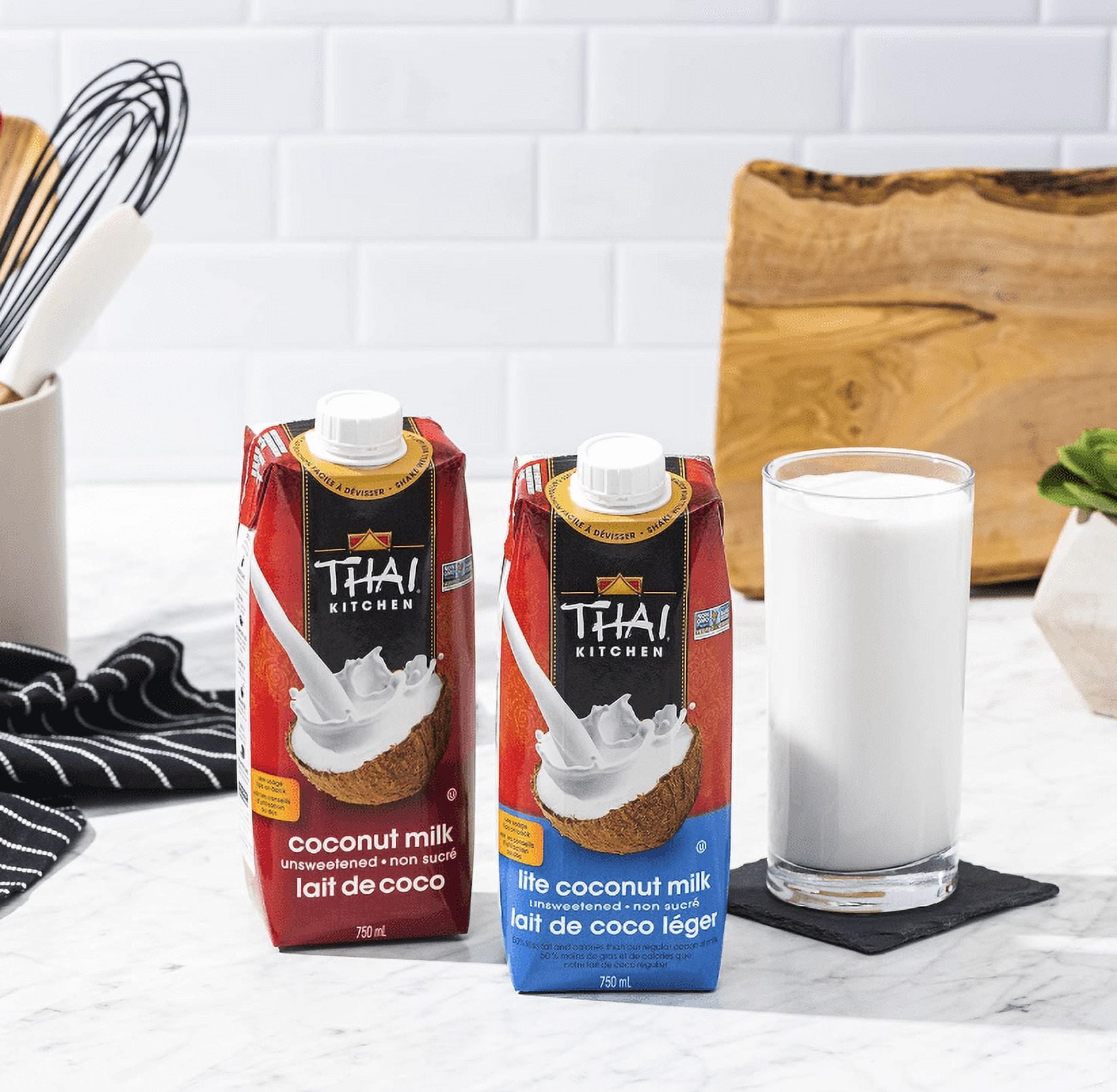 Lait de coco Tetra Lite de Thai Kitchen 750ML