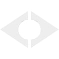 thumbnail image 4 of 14"W x 9 3/8"H x 5"ID x 4 3/4"C x 1"P Diamond Architectural Grade PVC Contemporary Ceiling Medallion, Two Piece, 4 of 11