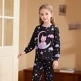 thumbnail image 4 of Kiijoy Girls Sleepwear Outfits Cartoon Cat Long Sleeve Top and Pants 2Pcs, Sizes 2-10, 4 of 4
