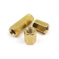 thumbnail image 4 of 10/50pcs Solid Brass Copper M2 M2.5 M3 M4 Hex Standoff Hexagon Pillar Column Female Bolt Spacer for PCB Board Motherboard, 4 of 4