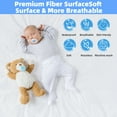 thumbnail image 4 of Waterproof Queen Mattress Protector, 3D Air Fabric Bamboo Cooling Mattress Pad Cover, Smooth Soft Noiseless Washable, 4 of 5