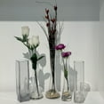 thumbnail image 6 of WGV Clear Short Bud Vase - 3" Wide x 8" Height, Good quality, Heavy Weighted Base - 1 Pc, 6 of 6