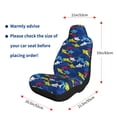 thumbnail image 4 of Naloa Cartoon Shark Car Seat Covers 2PCs Front Car Seat Covers Universal fit for Most Cars SUVs and Trucks - 1, 4 of 5