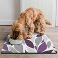 thumbnail image 2 of Boho Retro Floral Pet Feeding Mat-Absorbent Pet Placemat for Food and Water Bowl, with Waterproof Rubber Backing, Quick Dry Water Dispenser Mat for Dog and Cat (16"x24"), 2 of 4