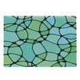 thumbnail image 1 of Seafoam Cutting Board, Mosaic Geometric Pattern Vintage Inspirations Abstract Composition, Decorative Tempered Glass Cutting and Serving Board, Large Size, Lime Green Seafoam Blue, by Ambesonne, 1 of 1