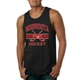 thumbnail image 1 of Wild Bobby City of Minnesota Hockey Fantasy Fan Sports Men's Tank Top, Black, Small, 1 of 5