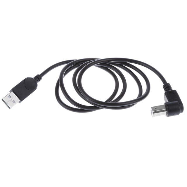 El Varón Del ángulo USB Del ángulo 90 degree A B Mecanografía De Extensión Del Convertidor Para La Impresora shamjiam Cable adaptador macho tipo B USB