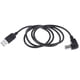 thumbnail image 1 of Cable adaptador de extensión USB 2.0 macho a tipo B en ángulo de 90 degree. Doblar hacia abajo., 1 of 8