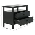 thumbnail image 3 of SAFAVIEH Couture Jaylessa Modern Nightstand with 2 Drawers, Black, 3 of 15
