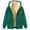 Green, variant on ZHOUCHANKIDS Womens Zip Up Hoodies Sherpa Lined Fleece Thermal Jacket Full Zip Winter Warm Casual Thick Coats Blue XXXL