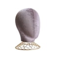 thumbnail image 1 of Modelo de cabeza de maniquí, soporte para peluca con base, soporte de exhibición multifuncional para sombreros, para de peluquería y peluca, 1 of 9