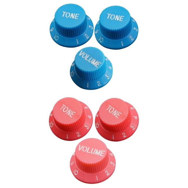 6 Pieces Guitar Volume Control Knobs for ST Electric Guitar Replacement Parts