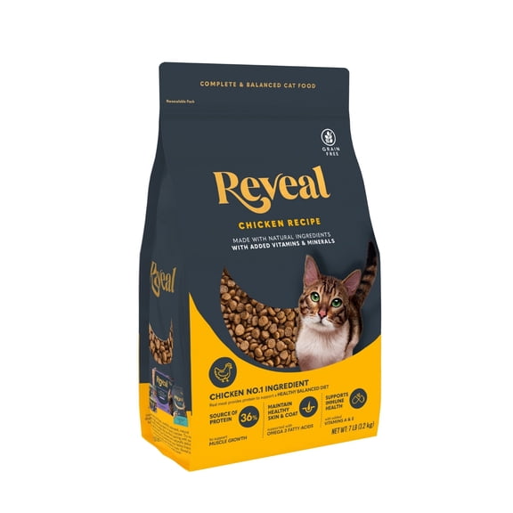 Reveal Natural Complete Chicken Recipe Adult Dry Cat Food 7 lbs.