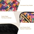 thumbnail image 5 of FORMRS Makeup Bag Travel Cosmetic Organizer for Women Fold Flat Zipper Pouch with Handle, Art Buildings, 5 of 8