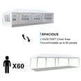 thumbnail image 5 of Ktaxon Wedding Party Tent Waterproof Patio Gazebo with 7 Sidewall Outside Party, 10x30ft, White, 5 of 10