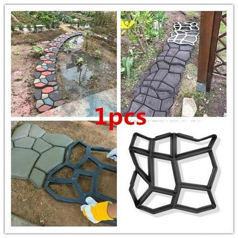 DIY Path Maker Garden Lawn Paving Concrete Mold Garden Floor Road Concrete  Stepping Driveway Stone Path Mold Patio