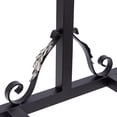 SSWBasics Boutique Vintage Single Rail Rolling Rack - 48 x 20 x 48-66 ...