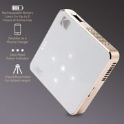 Kodak Ultra Mini Portable Projector - HD 1080p support LED DLP Rechargeable Pico Projector - 100 Display, Built-in Speaker - HDMI, USB and Micro SD - Compatible with iPhone iPad, Android Phones