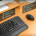 thumbnail image 4 of Ergonomic Wireless Keyboard and Mouse Combo, Leather Cushioned Palm Rest, Wave Keys, Silent Typing, 2.4G Lag-Free-Wagpak, 4 of 9