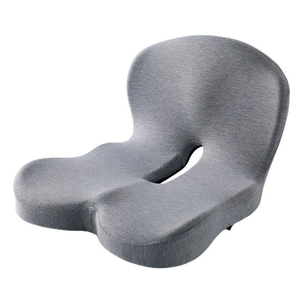 Cojín para silla Yuyangstore Cojín ergonómico multiusos para coxis Gris claro