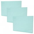 thumbnail image 4 of 3 alfombrillas de corte A4, color verde menta, para modelos de papel, sellos de goma, grabado y escala., 4 of 14