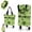 Black floral, variant on 2-in-1 Foldable Shopping Bag with Wheels, Rolling Grocery Tote