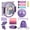 Purple, variant on 13-Inch Pilates Ring Kit for Home Workouts – Magic Circle, Mini Exercise Ball & Resistance Bands – Full Body Pilates Equipment Set for Women – Home Fitness, Core Training – Purple