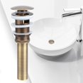 thumbnail image 4 of Drenaje de lavabo, tipo prensa, estilo elegante, tapón de drenaje de lavabo, drenaje emergente, diseño aerodinámico, 4 of 8