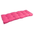 thumbnail image 1 of 46-inch by 19-inch Tufted Solid Twill Bench Cushion Pink-Color, 1 of 4