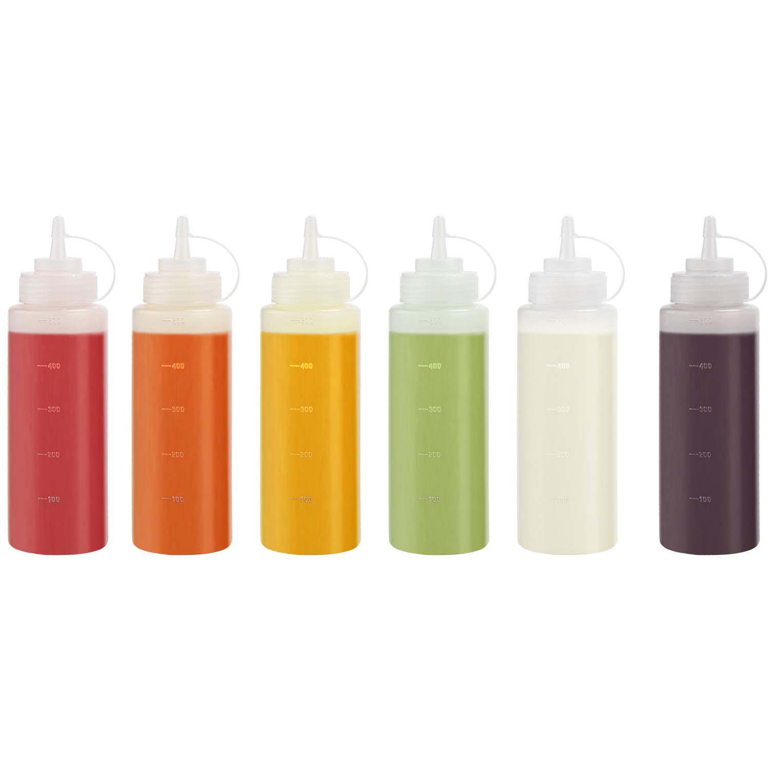 clear plastic condiment bottles