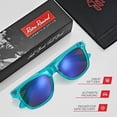 thumbnail image 4 of Translucent Frame Colorful Neon 80s Sunglasses for Men Women Reflective Mirrored Sun Glasses, 4 of 6