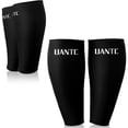 thumbnail image 1 of Uantc Soccer Sleeves 2 Pairs - Soccer Shin Guard Sleeves - Calf Support Compression Sleeves - Protective Soccer Equipment for Boys Girls Men Women BlackM, 1 of 5