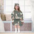 thumbnail image 7 of FORMRS Wearable Blanket Hoodie with Sleeves for Kids Cozy Flannel Sweatshirt, Winter Goose, 7 of 7