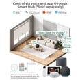 thumbnail image 4 of Allesin Motorized Blinds No Drill Automatic Roller Shades with Remote | Rental-friendly & Easy Install Smart Electric Blackout Window Blinds for Apartment, Cream-Linen 33.5x72, 4 of 8