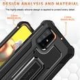 thumbnail image 4 of Samsung Galaxy A52 Case, Rosebono Hybrid Slim Colorful Armor Shockproof Impact Resistant Protective Cover Case With Kickstand For Samsung Galaxy A52 4G and 5G Version (Black), 4 of 5