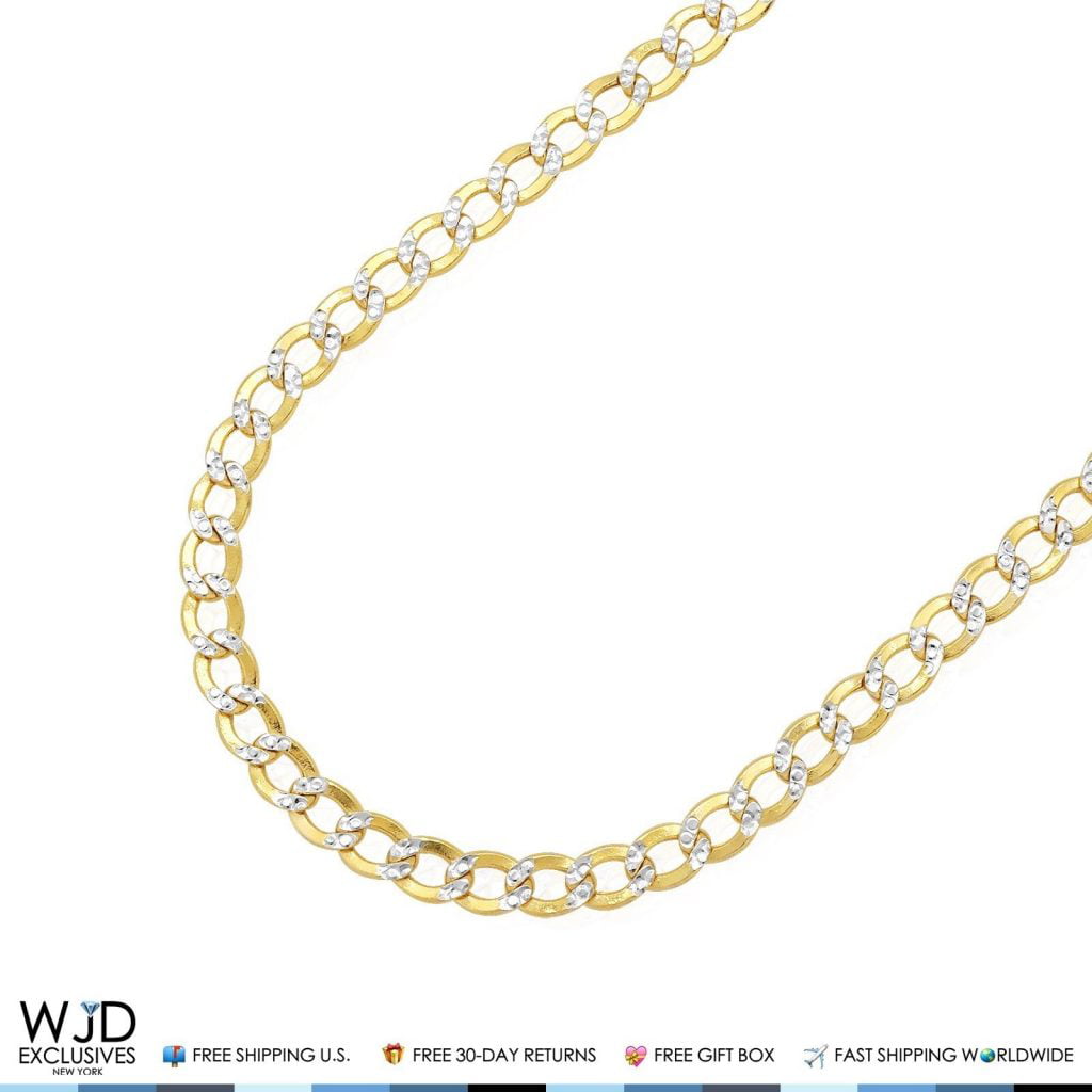Beautiful Cubin Link 3.50 mm  Wide  Diamond Cut Chain  20 Inches Long and  9 grams
