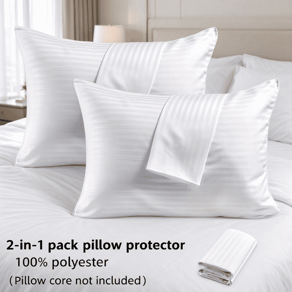 Soft Breathable Pillowcases with Envelope Closure, Wrinkle & Fade Resistant Pillow Covers, Perfect for Bedroom, Hotel, Guest Room, Daily Use, Festival Decor and Gifting