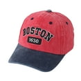 thumbnail image 1 of Aocisk Casquette de Baseball pour Enfants avec Imprimés de Lettres Cool Chapeau de Soleil Réglable pour Activités Extérieures d'Été Rouge Taille Unique, 1 of 4