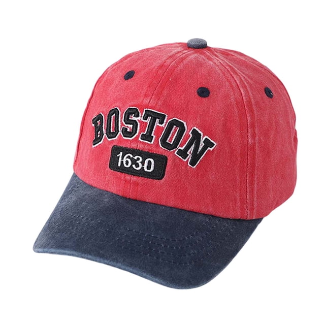 Aocisk Casquette de Baseball pour Enfants avec Imprimés de Lettres Cool Chapeau de Soleil Réglable pour Activités Extérieures d'Été Rouge Taille Unique