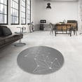 thumbnail image 4 of Ahgly Company Machine Washable Indoor Rectangle Transitional Dark Gray Area Rugs, 3' x 5', 4 of 7