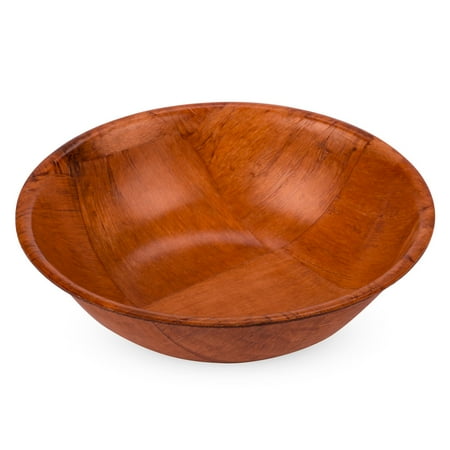 

Round Woven Wood Snack / Salad Bowl: 6