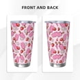 thumbnail image 3 of Daiia Strawberry Popsicle Printed 20oz Insulated Coffee Cup with Straw Topper, Fully Spill Proof Travel Coffee Mug, Stainless Steel Tumbler for Work Home Outdoor Car-Without Straw, 3 of 8