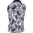 thumbnail image 2 of Ben Hogan Sleeveless Waist Length Zip Leaf Bright White/Multi Shirt Women L, 2 of 4