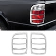 thumbnail image 2 of Ikon Motorsports 2PCS Driver Passenger Side Rear Tail Lights Taillights Bezel Covers Assembly Replacement Compatible With 2002-2005 Ford Ranger ABS Plastic Chrome, 2 of 2