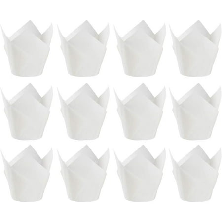 Wedding Wrapping Paper Cupcake Liners Muffin Baking Cupcake Liners Tulip Cupcake Wrappers Muffin Liner Non-stick Tulip Wrapper Silicone Baking Cups