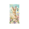 thumbnail image 2 of Easter Door Curtain Decorations, Spring Holiday Door Cover, Bunny Rabbit Party Door Hanging, Festive Easter Decor for Home Classroom Office, Polyester Door Banner with Colorful Easter Egg Design, 2 of 7