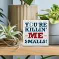 thumbnail image 3 of Zomyto 7"x7" Baseball Softball Decorative Wooden Box Sign You're Killin' Me Smalls Wood Block Plaque Decor Home Table Shelf or Wall Display, 3 of 5