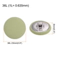 thumbnail image 2 of 10uds 36L Tela Paño Cubierto Botón 23mm Redondo Metal Vástago Costura Botones para Trajes Vestido Blusas, Crema Blanco, 2 of 5